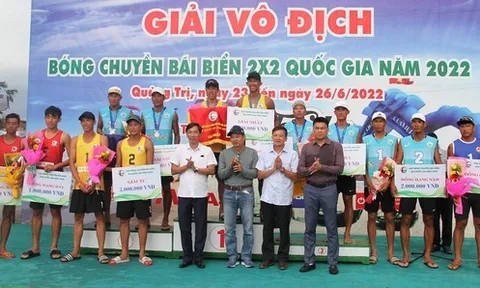 Thành phố Hồ Chí Minh giành huy chương vàng giải vô địch Bóng chuyền bãi biển 2x2 toàn quốc 2022