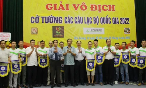Câu lạc bộ Kinh Bắc dẫn đầu giải cờ Tướng các câu lạc bộ toàn quốc 2022
