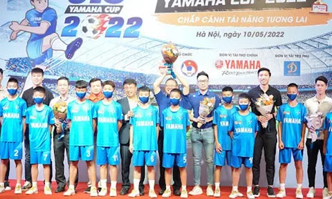 16 đội bóng tham dự Vòng chung kết giải Bóng đá Thiếu niên (U13) toàn quốc Yamaha cup 2022