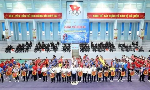 Gần 500 vận động viên tranh tài tại giải vô địch Wushu trẻ quốc gia 2022