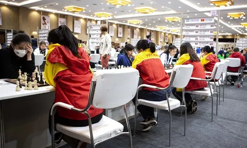 Tuyển nữ cờ Vua Việt Nam thắng Uzbekistan, xếp hạng 17 Olympiad cờ Vua