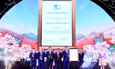Cao nguyên đá Đồng Văn đón nhận danh hiệu Công viên địa chất toàn cầu UNESCO lần thứ 3