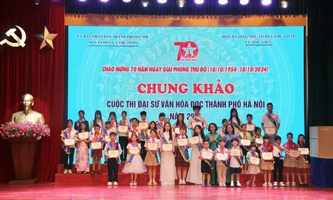 Trao giải cuộc thi Đại sứ Văn hóa đọc Hà Nội 2024