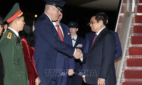 Thủ tướng tới Washington dự Hội nghị Cấp cao Đặc biệt ASEAN - Hoa Kỳ