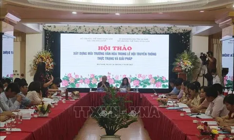Xây dựng môi trường văn hóa trong lễ hội truyền thống