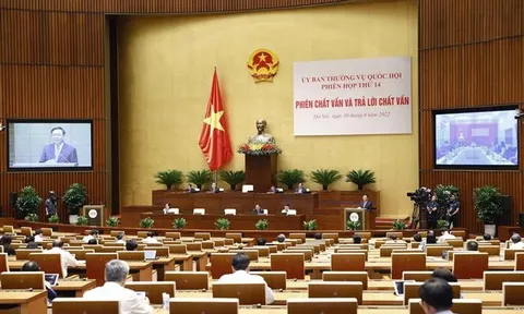 Nghị quyết của Ủy ban Thường vụ Quốc hội về hoạt động chất vấn tại phiên họp thứ 14