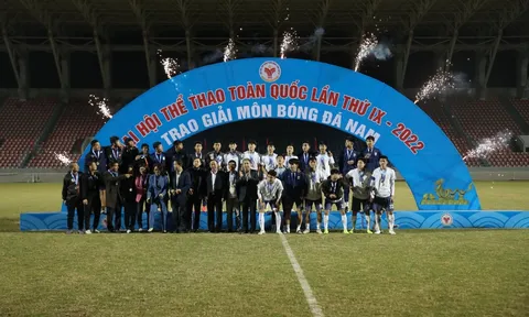 Môn Bóng đá nam Đại hội Thể thao toàn quốc 2022: Đánh bại Hà Nội trên chấm 11m luân lưu, Nghệ An giành huy chương vàng
