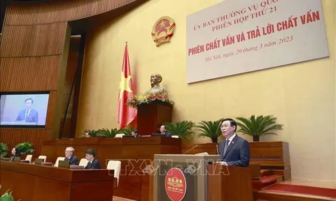 Nghị quyết về hoạt động chất vấn tại Phiên họp thứ 21 Ủy ban Thường vụ Quốc hội