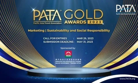 Giải thưởng “PATA Gold Award 2023” sẽ vinh danh các điểm đến hàng đầu về du lịch khu vực châu Á Thái Bình Dương