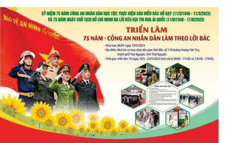 Triển lãm '75 năm - Công an nhân dân làm theo lời Bác'