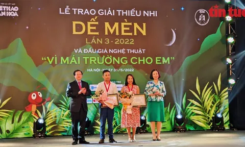 Lễ trao Giải thưởng Thiếu nhi Dế Mèn lần thứ 4 diễn ra vào dịp 1/6