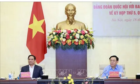 Đảng đoàn Quốc hội và Ban Cán sự Đảng Chính phủ họp chuẩn bị cho Kỳ họp thứ 5, Quốc hội khóa XV