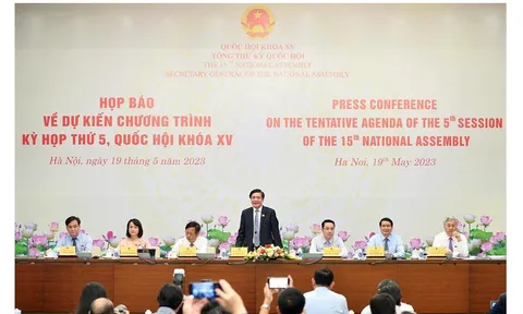 Kỳ họp thứ 5, Quốc hội khóa XV sẽ khai mạc vào ngày 22/5