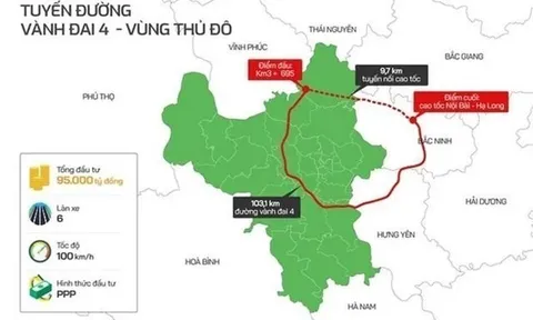 Hà Nội sẽ khởi công Dự án đường Vành đai 4 - Vùng Thủ đô tại 4 vị trí