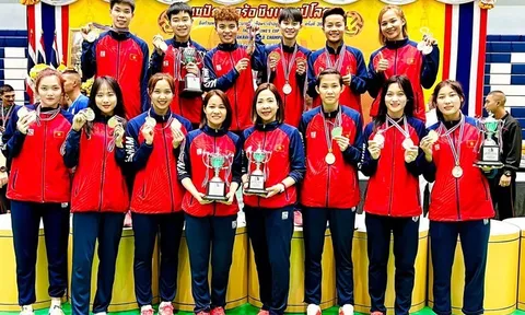 Cầu mây nữ Việt Nam xuất sắc vô địch thế giới 2 năm liên tiếp