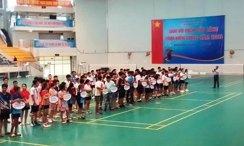 Khai mạc giải vô địch Cầu lông tỉnh Kiên Giang năm 2023