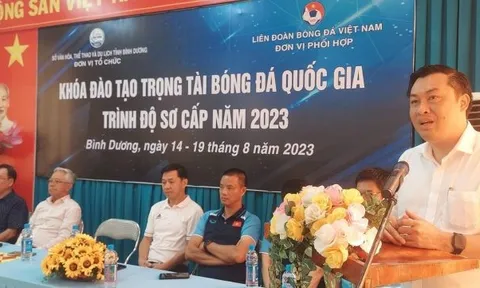 Khai giảng khóa đào tạo trọng tài Bóng đá Quốc gia trình độ sơ cấp năm 2023