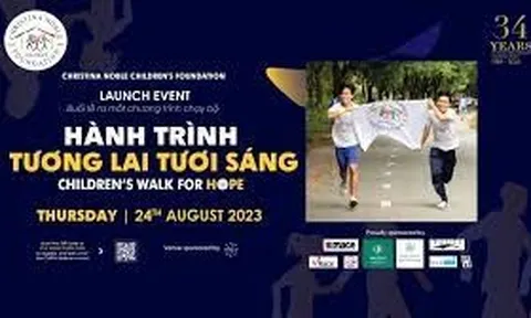 Giải chạy Children's Walk For Hope giúp đỡ trẻ em khó khăn