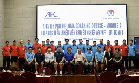 Khai giảng khoá học huấn luyện viên chuyên nghiệp AFC/VFF - Giai đoạn 4