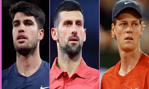 Bảng xếp hạng ATP mới nhất: Alcaraz áp sát Sinner, Djokovic rời tốp 5