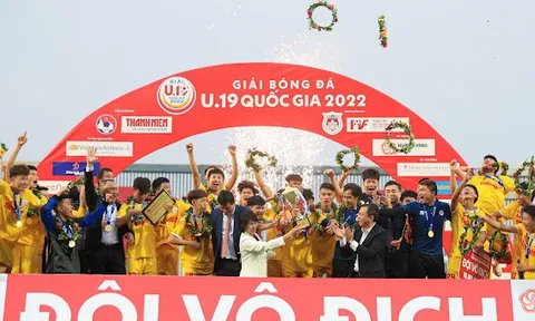 Hà Nội lần thứ 6 lên ngôi tại giải vô địch U19 quốc gia