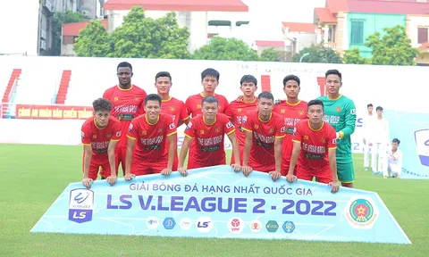 Giải hạng Nhất 2022: Công An Nhân Dân vô địch lượt đi