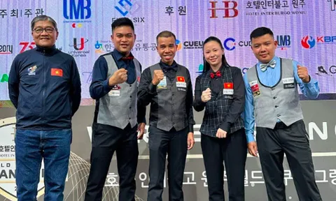 Ba hảo thủ Việt Nam thẳng tiến ở giải Billiards có số tiền thưởng “khủng” nhất thế giới