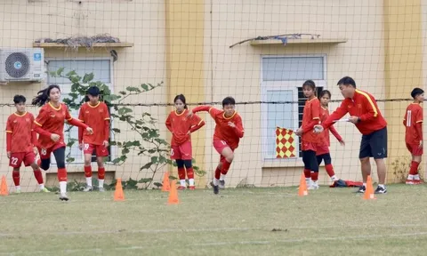 Đội tuyển U20 nữ Việt Nam chuẩn bị tham dự Vòng loại U20 nữ châu Á 2024