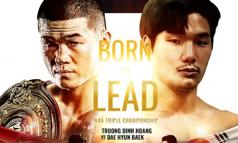 Võ sĩ Boxing số 1 Hàn Quốc thách đấu Trương Đình Hoàng tại Born to Lead