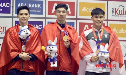 Nguyễn Huy Hoàng giành huy chương vàng nội dung 1.500m