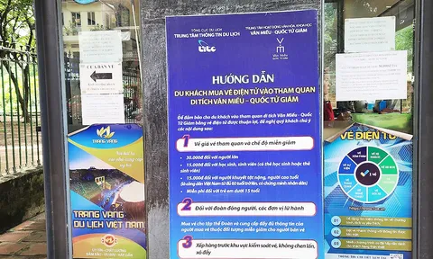 Văn Miếu - Quốc Tử Giám triển khai bán vé trực tuyến cho khách đoàn từ ngày 8/8/2023