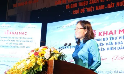 Khai mạc Liên hoan Cán bộ thư viện toàn quốc tuyên truyền phát triển văn hóa đọc và giới thiệu sách về chủ quyền biển đảo Việt Nam