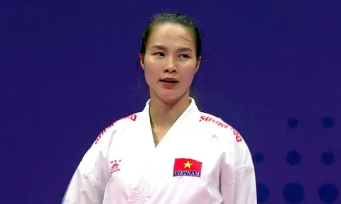 Môn Karate ASIAD 19: Đinh Thị Hương giành huy chương đồng