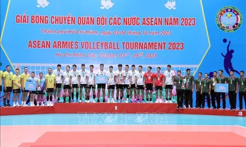 Việt Nam vô địch giải Bóng chuyền nam Quân đội các nước ASEAN năm 2023