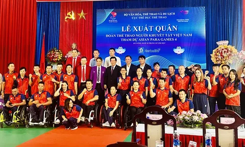 Thể thao người khuyết tật Việt Nam phấn đấu giành 3-4 huy chương vàng tại ASIAN Para Games 4