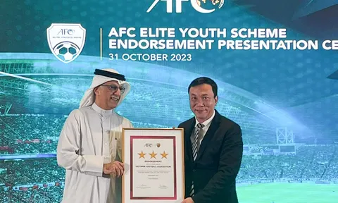 Liên đoàn Bóng đá Việt Nam được công nhận là thành viên hạng Chuyên nghiệp của AFC trong Quy ước đào tạo huấn luyện viên