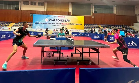 Giải Bóng bàn tranh cúp Báo Hànộimới lần thứ X: Quyết liệt các trận tranh tài