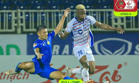 Vòng 4 V.League 2023-2024: Sông Lam Nghệ An hòa kịch tính, Thanh Hóa tiến sát ngôi đầu