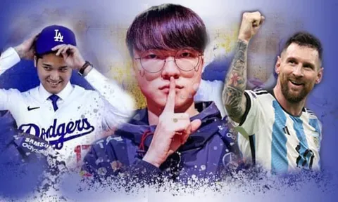 Faker lọt tốp 10 nhân vật thể thao của năm cùng Lionel Messi và Shohei Ohtani