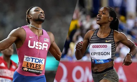 Lyles và Kipyegon - Vận động viên Điền kinh của năm 2023