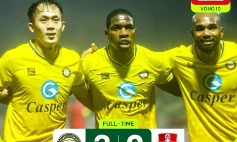 Vòng 10 V.League 2023-2024: Đông Á Thanh Hóa và Becamex Bình Dương áp sát Thép Xanh Nam Định