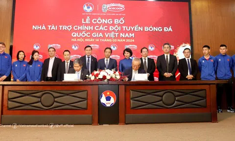 Acecook Việt Nam là đối tác hàng đầu của các đội tuyển quốc gia Việt Nam