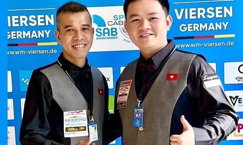 Giải Billiards đồng đội thế giới 2024: Trần Quyết Chiến và Bao Phương Vinh lần đầu vào Bán kết