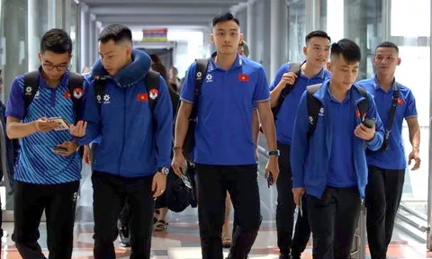 Đội tuyển Futsal Việt Nam đặt chân đến Thái Lan sẵn sàng tham dự Vòng chung kết Futsal châu Á 2024