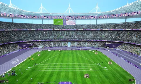 Olympic Paris 2024: 70 ngày trước khi khai màn môn Điền kinh, sân Stade de France đã nhuộm tím