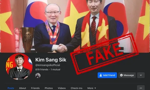 Huấn luyện viên Kim Sang-sik bị giả mạo tài khoản mạng xã hội