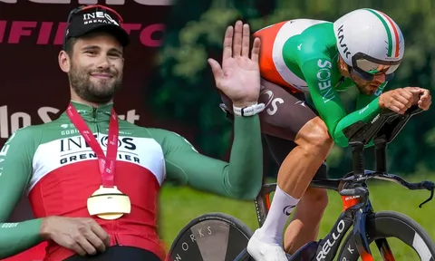 Filippo Ganna phục hận Tadej Pogacar