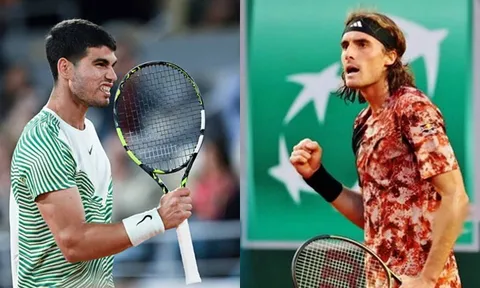 Tsitsipas lội ngược dòng vào tứ kết gặp Alcaraz