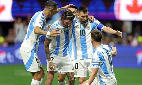 Bảng A COPA America 2024: Messi đóng góp 2 bàn giúp Argentina thắng trận
