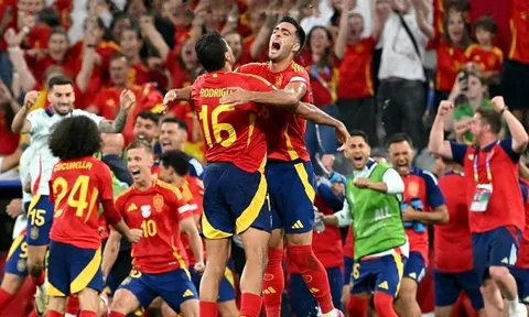 Tây Ban Nha lội ngược dòng giành vé vào chung kết EURO 2024